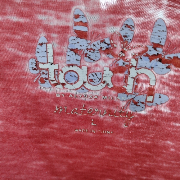 Touch by Alyssa Milano NFL Houston Texans long sleeve maternity blouse s… - Picture 6 of 8